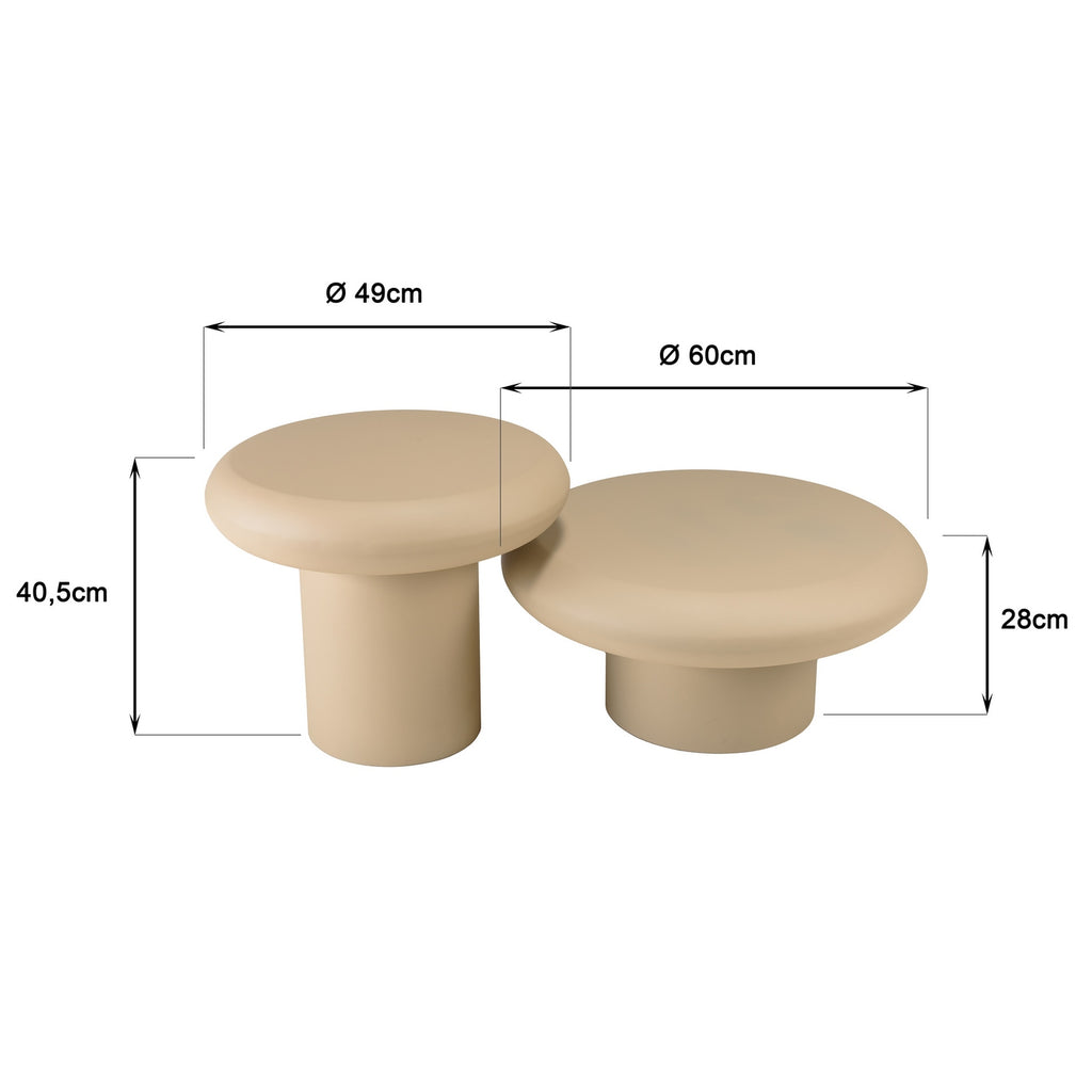 Hortense - Table Basse - Beige