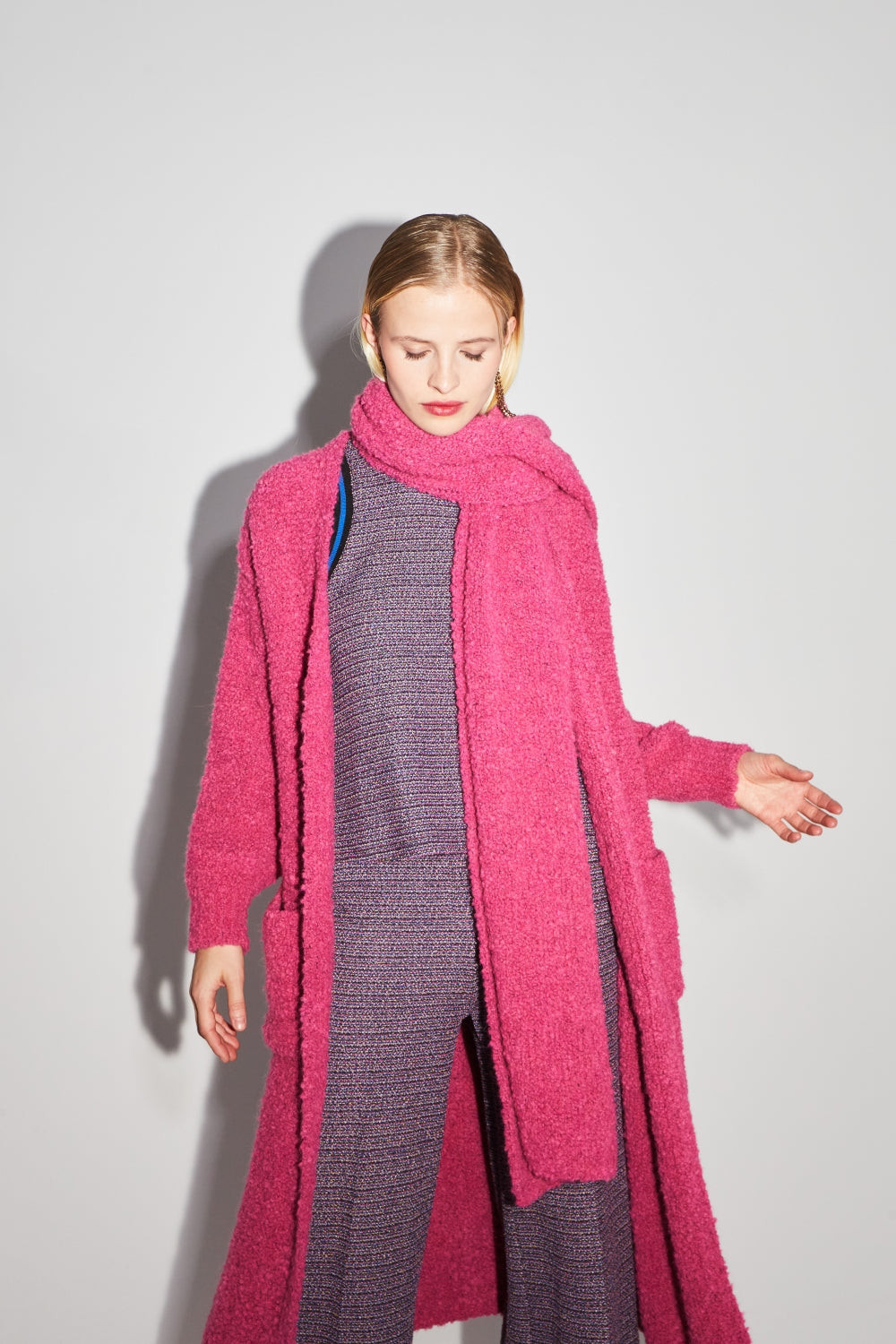 Cardigan Esme Bouclettes - Lyserød
