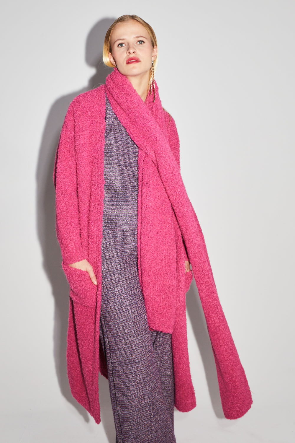 Cardigan Esme Bouclettes - Lyserød