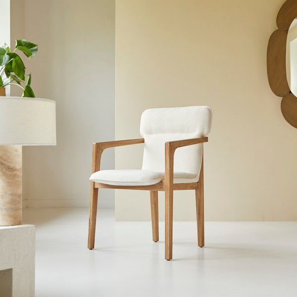 Viktor - Lænestol - Akacie - Beige