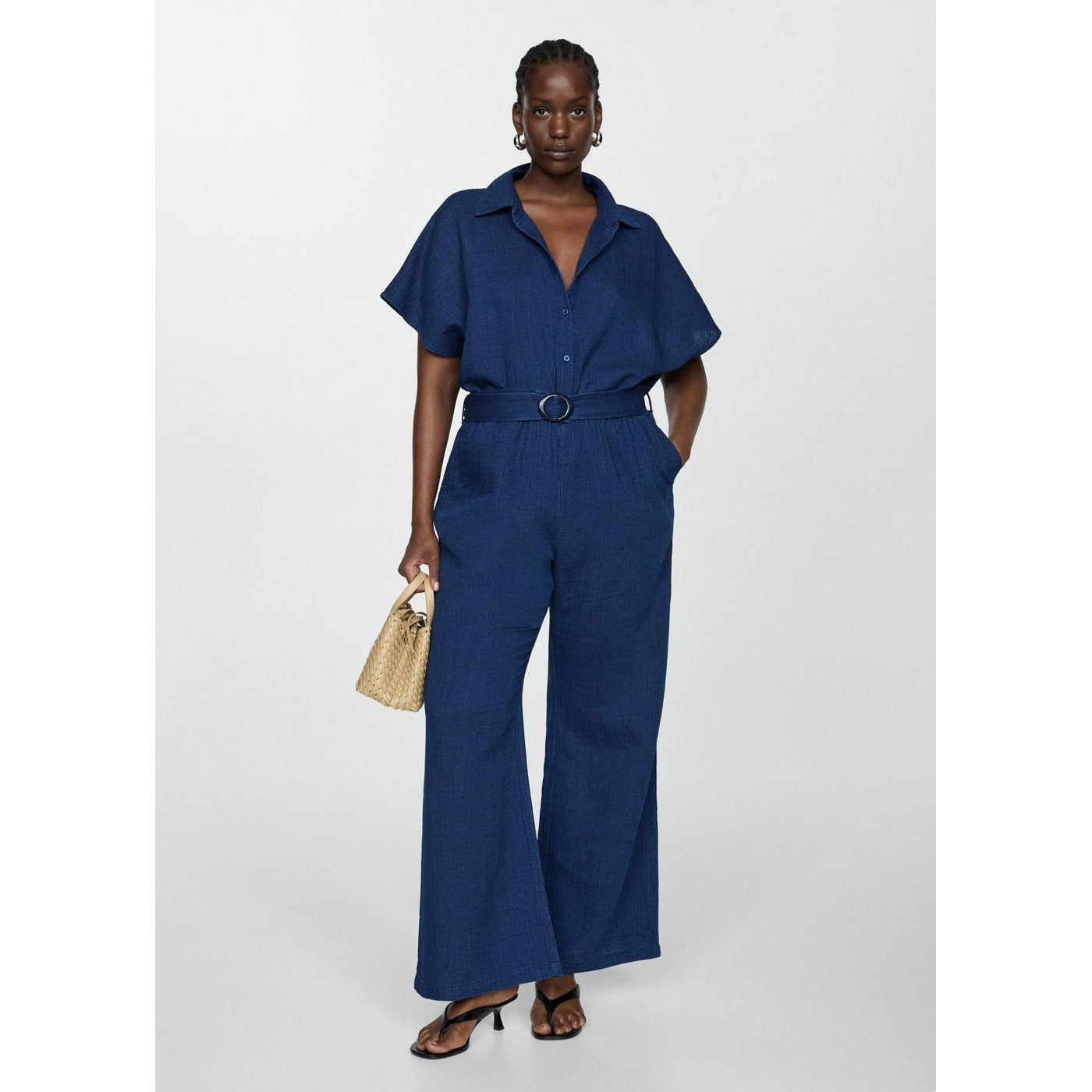 Combinaison Chemise En Jean - Night Blue
