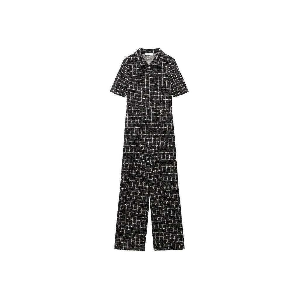 Mono Tweed Manga Corta - Black