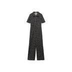 Mono Tweed Manga Corta - Black