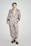 Broek Silvana Jacquard Paisley - Wit