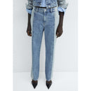 Jean Coupe Droite Bicolore - Medium Blue