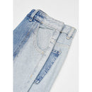 Jean Coupe Droite Bicolore - Medium Blue