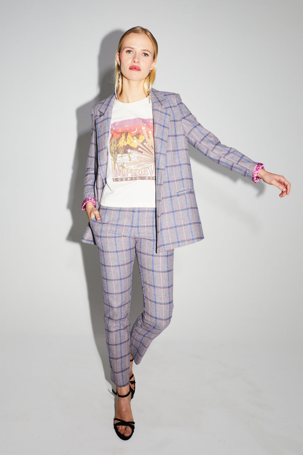 The Jimmy Tartan Pink Blazer