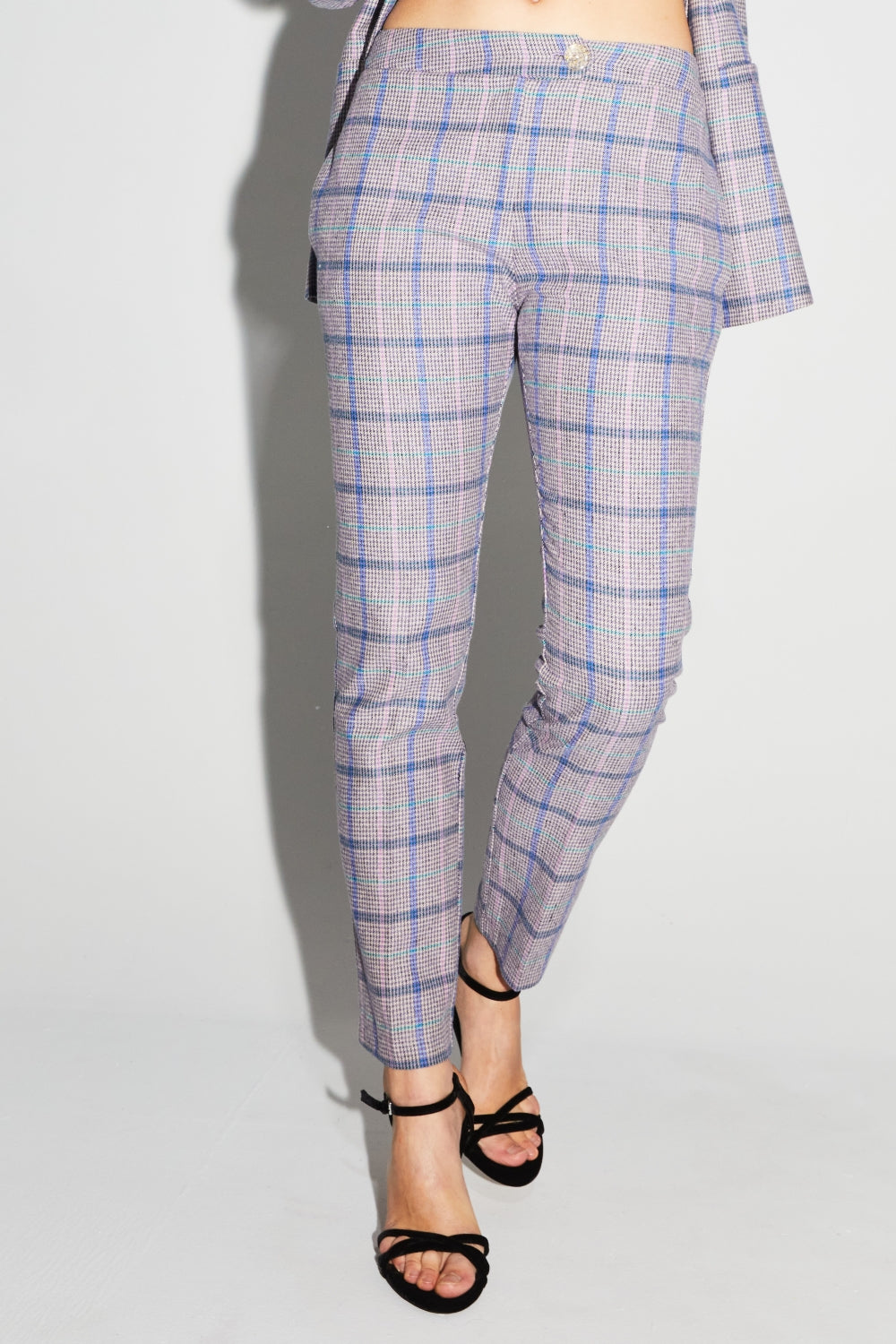 Los pantalones de tartán rosa Silvana