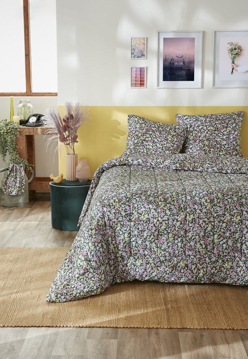 Edredón Estampado + Funda(s) De Almohada - Algodón Estampado - Myosotis
