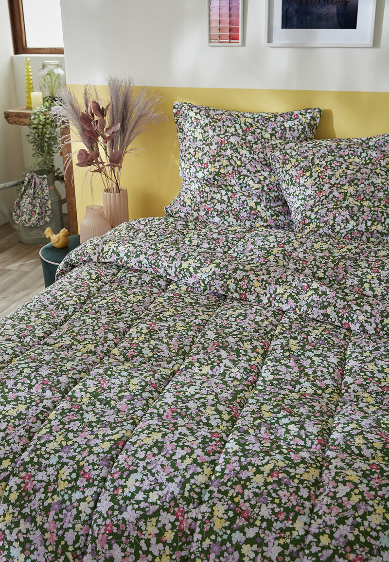 Edredón Estampado + Funda(s) De Almohada - Algodón Estampado - Myosotis
