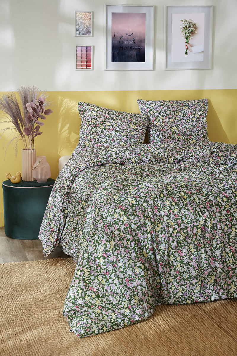 Juego de Cama - Algodón Estampado - Myosotis