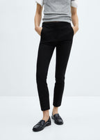 Pantalon Skinny Crop - Black