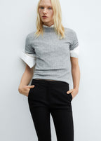 Pantalon Skinny Crop - Black