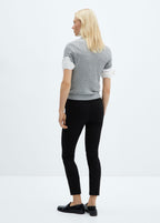 Pantalon Skinny Crop - Black
