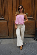 Top Callie vichy rose