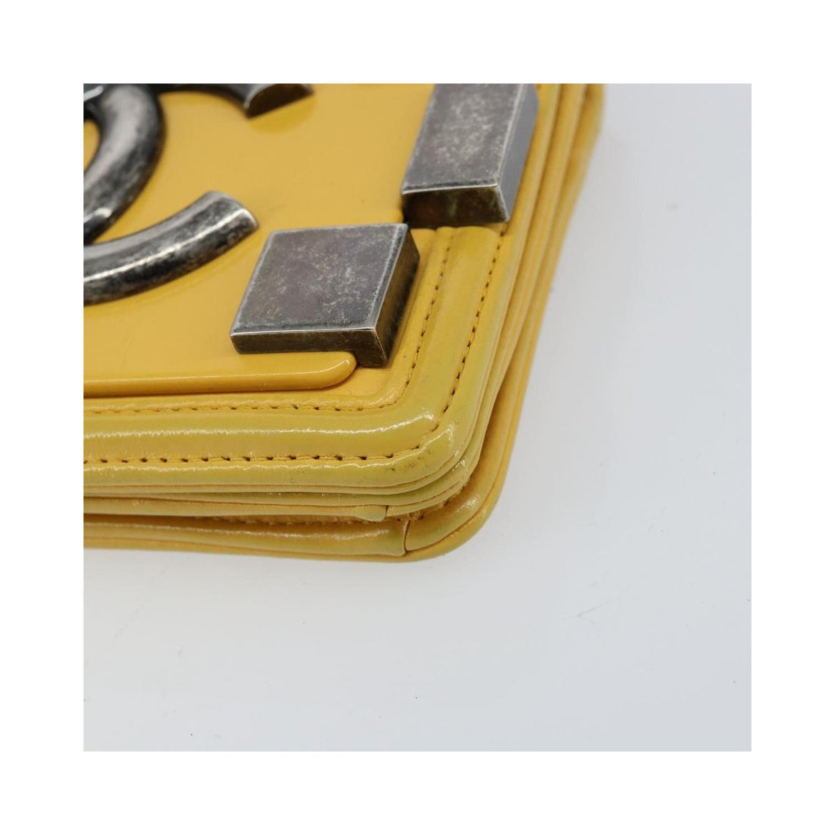 Chanel - Boy Brick Flap Mini leather pouch - Yellow