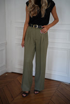 Pantalón recto Achille - Caqui