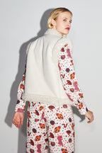 The Zoé Chaqueta Teddy Sin Mangas Con Efecto Nubuck