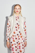 The Zoé Chaqueta Teddy Sin Mangas Con Efecto Nubuck