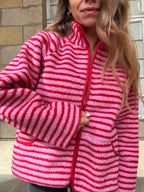 Carmen Striped Fleece Jacket