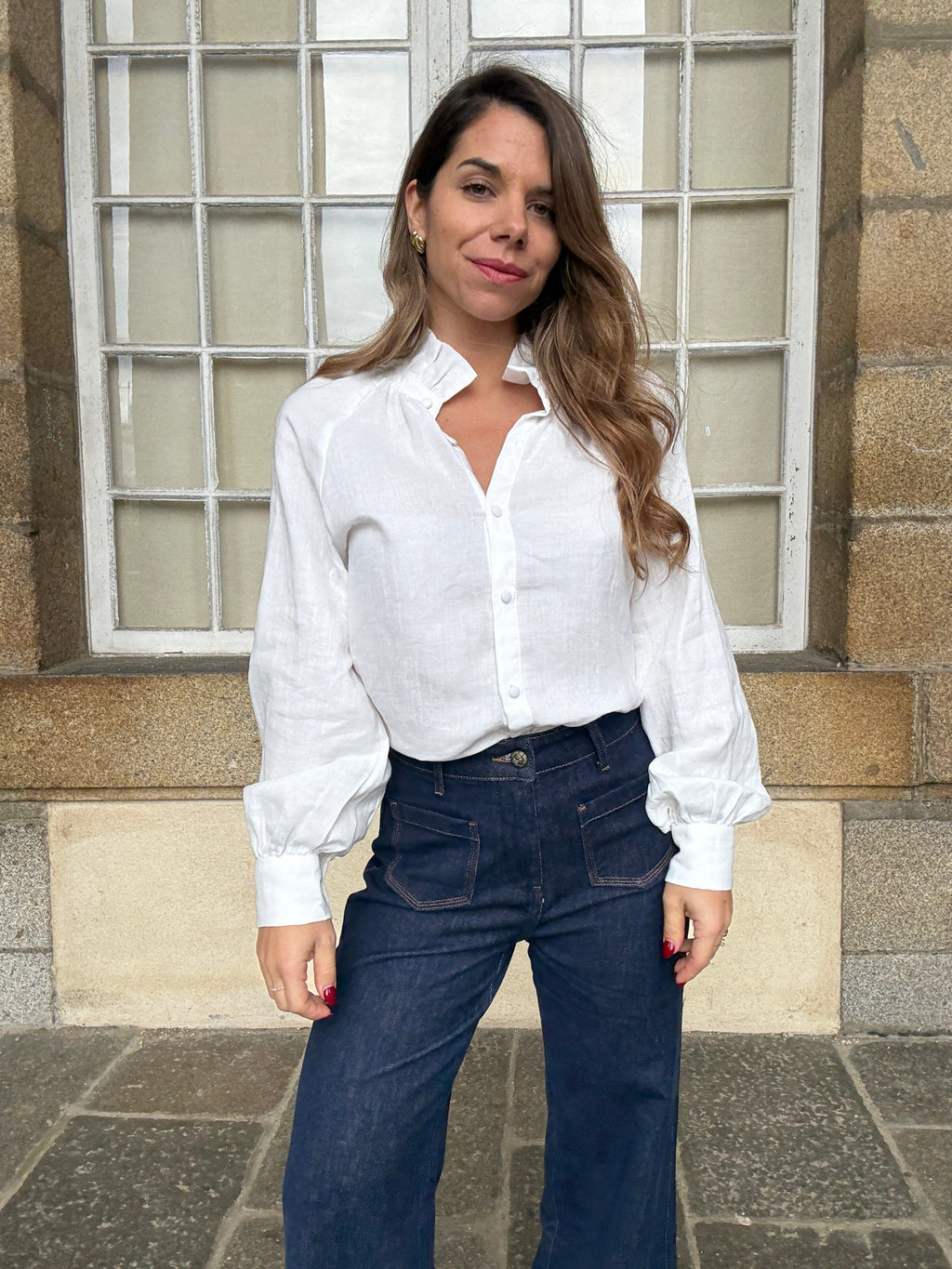Léonie white blouse