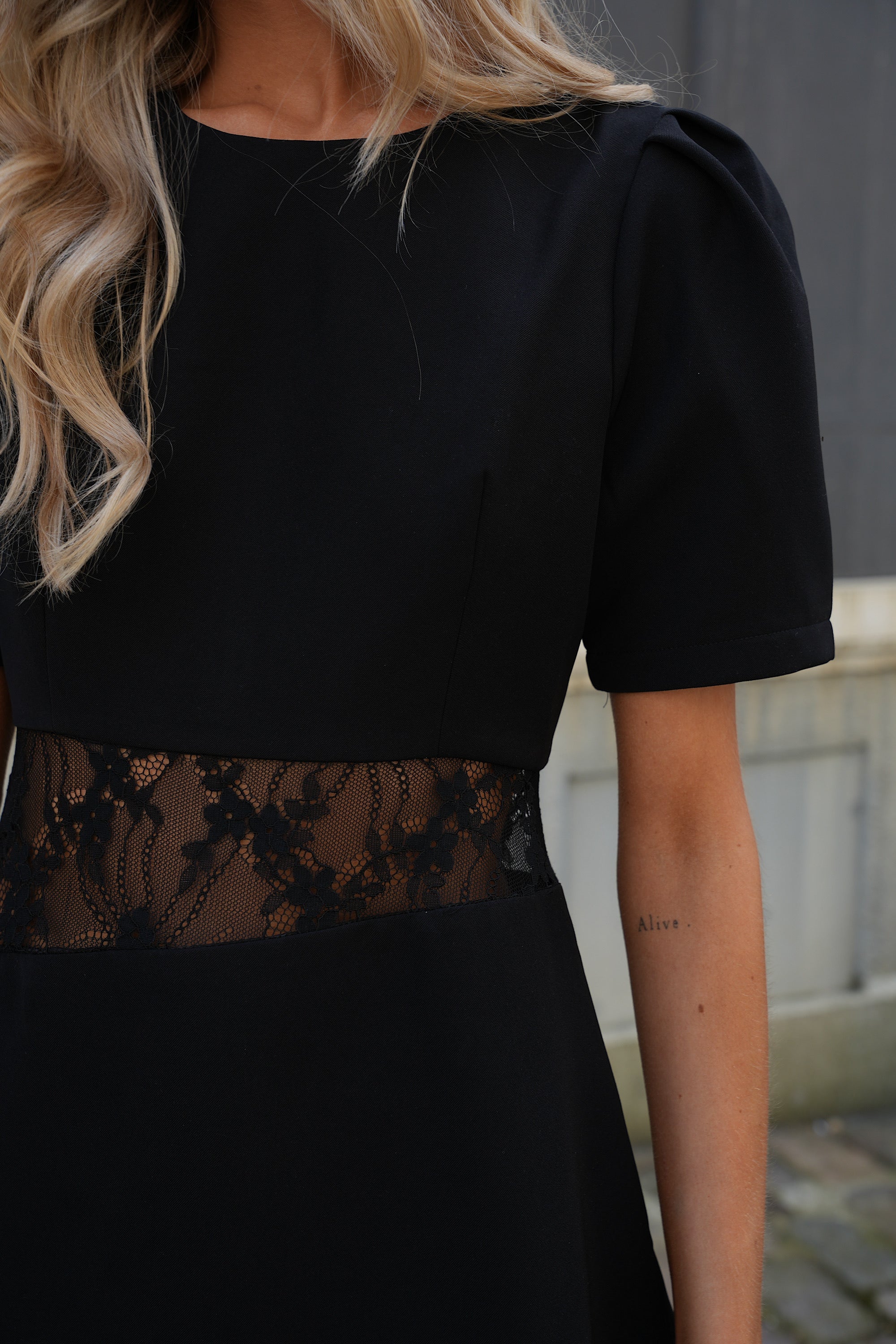 Robe Dentelle Castille - Noire