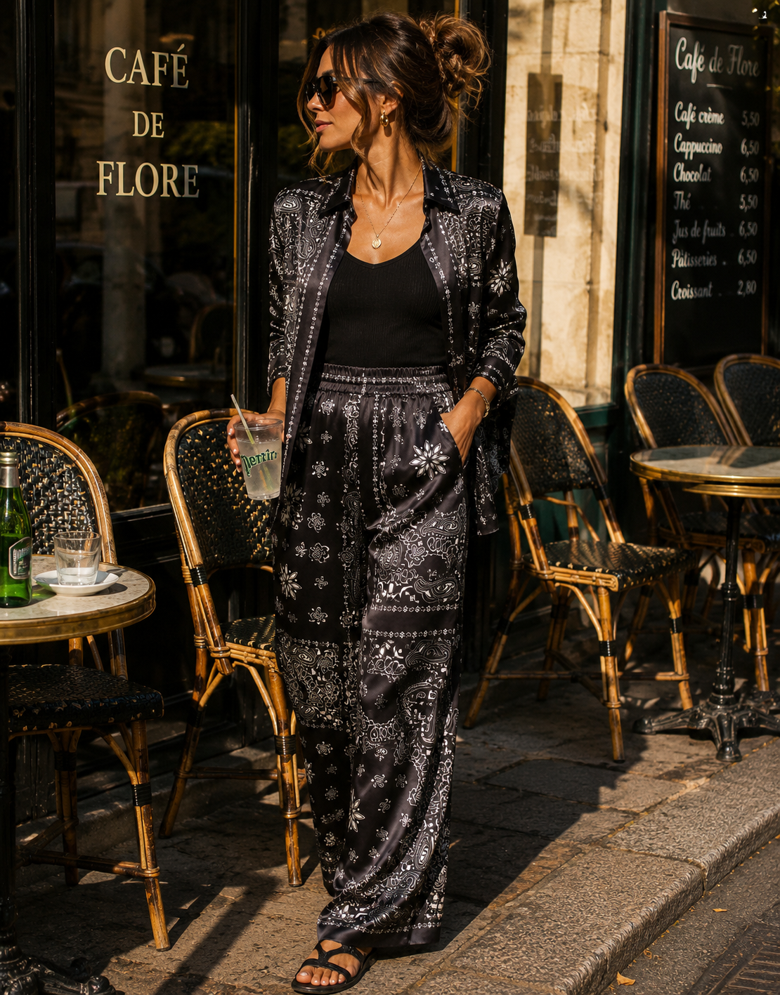 Pantalon Bandana - Noir