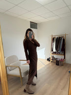 Vestido romano de chocolate
