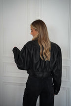 Veste En Cuir Debo - Noire