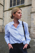 Paola Sky Blue Striped Shirt