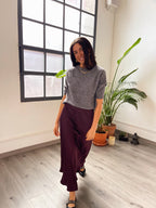 Camiseta de punto gris