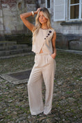 Pantalón recto Loraine - Taupe