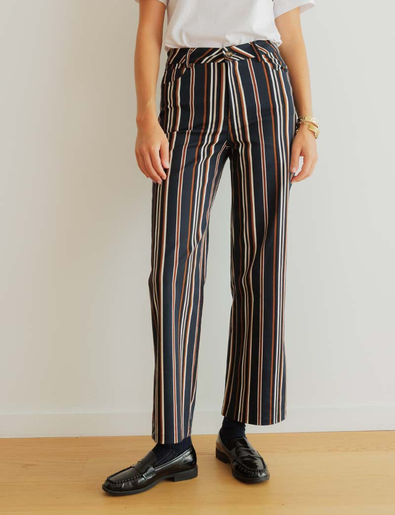 Gestreepte Jeans Marine Renzo
