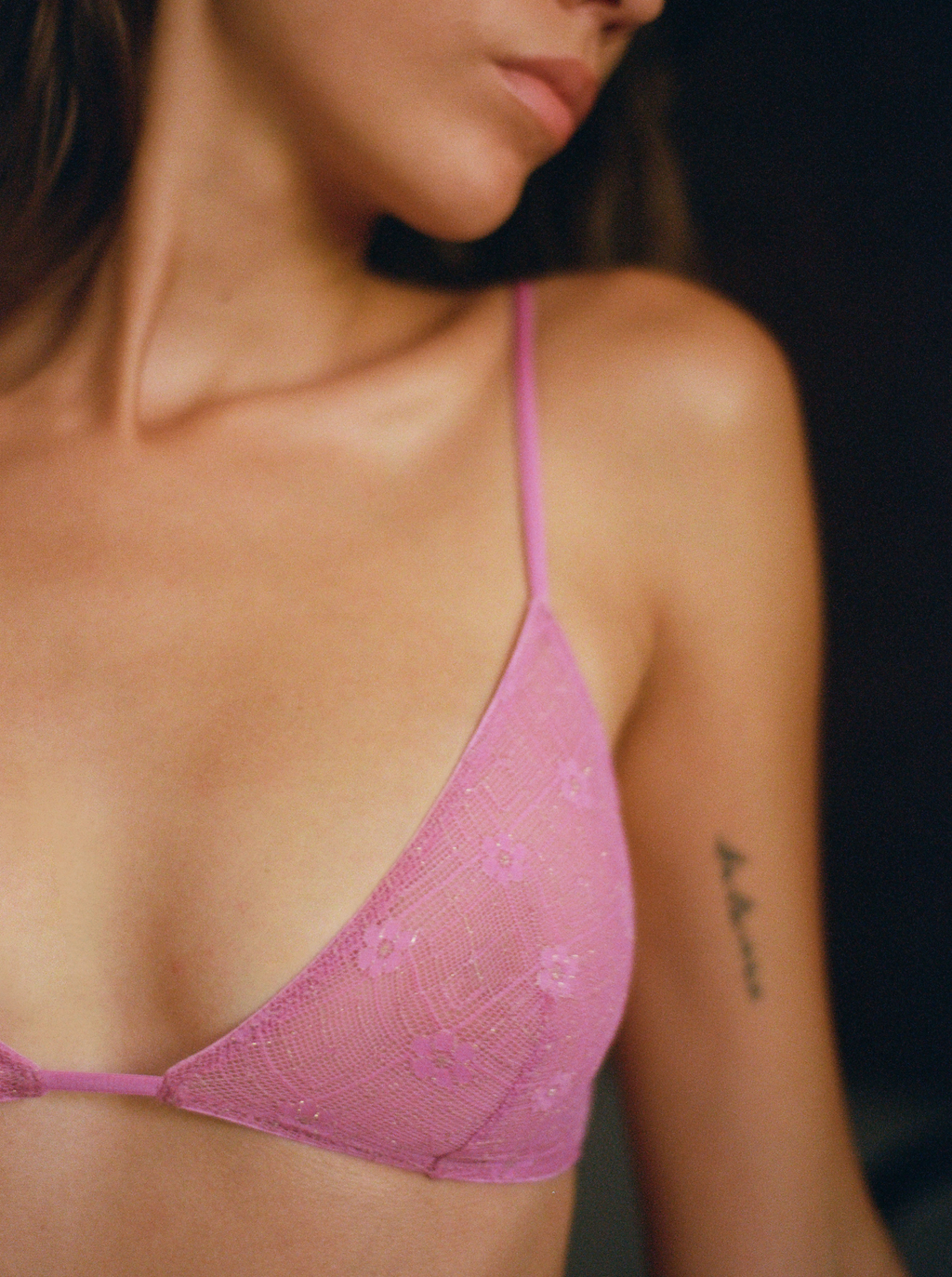 Melrose Pink Triangle with Thin Straps