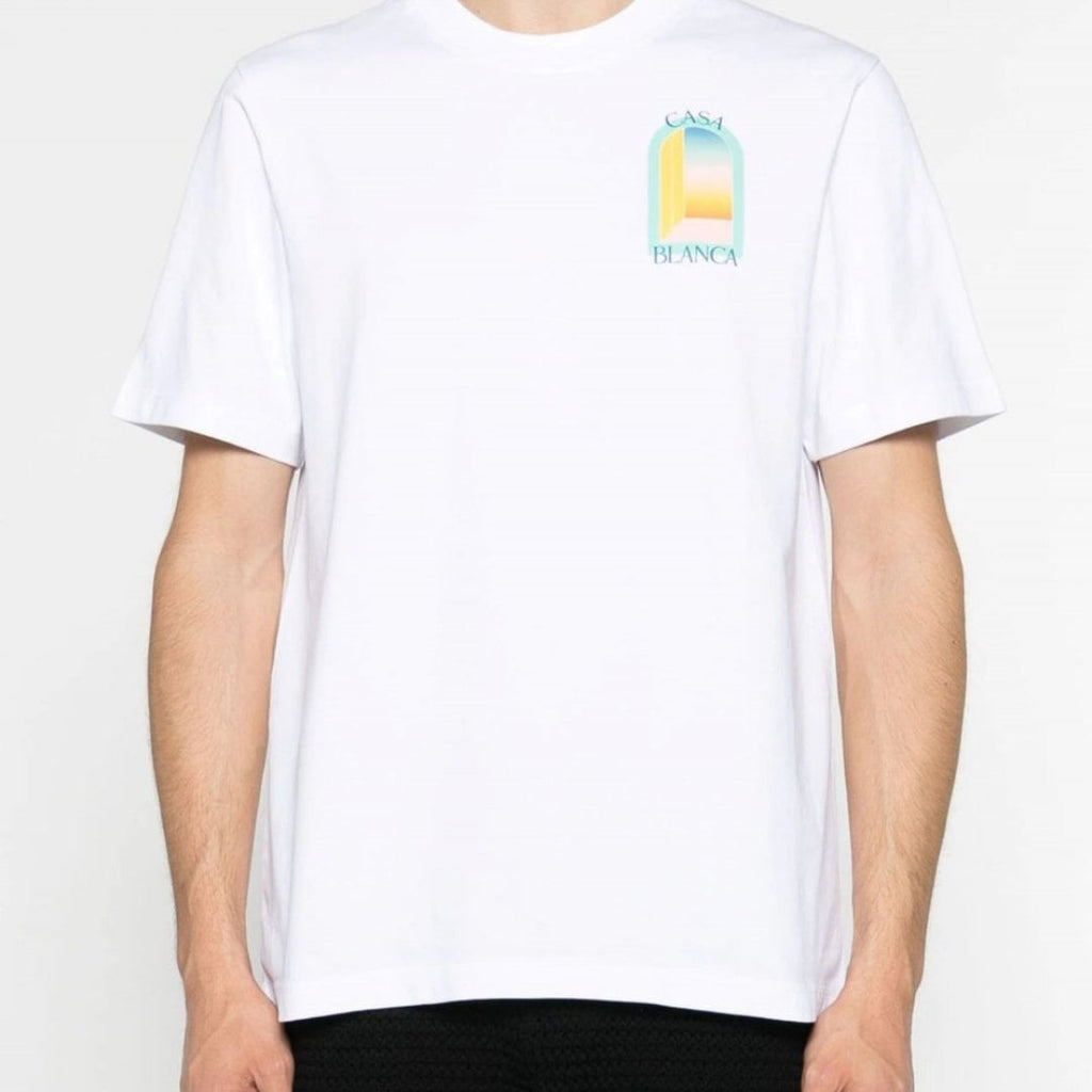 Camiseta L'Arche Gradient Pastel SS23 - Casablanca - Blanco