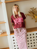Bordeauxrood T-shirt Soho