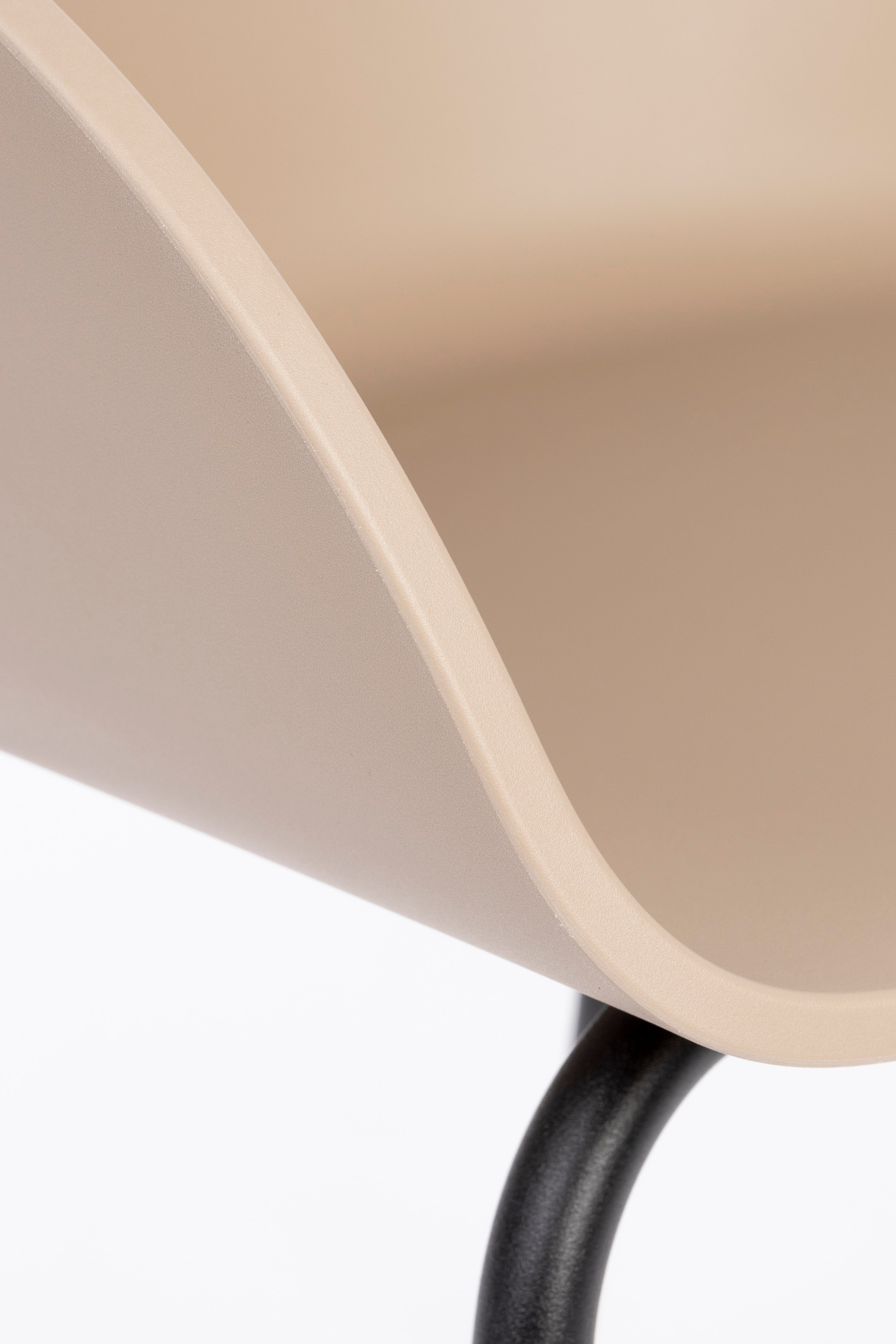 Void - Fauteuil De Salle À Manger - Plastique polypropylène - Marron Latte