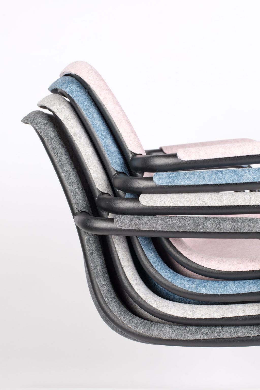 Thirsty - Lot De 2 Fauteuils De Salle À Manger - Plastique recyclé - Rose Pâle