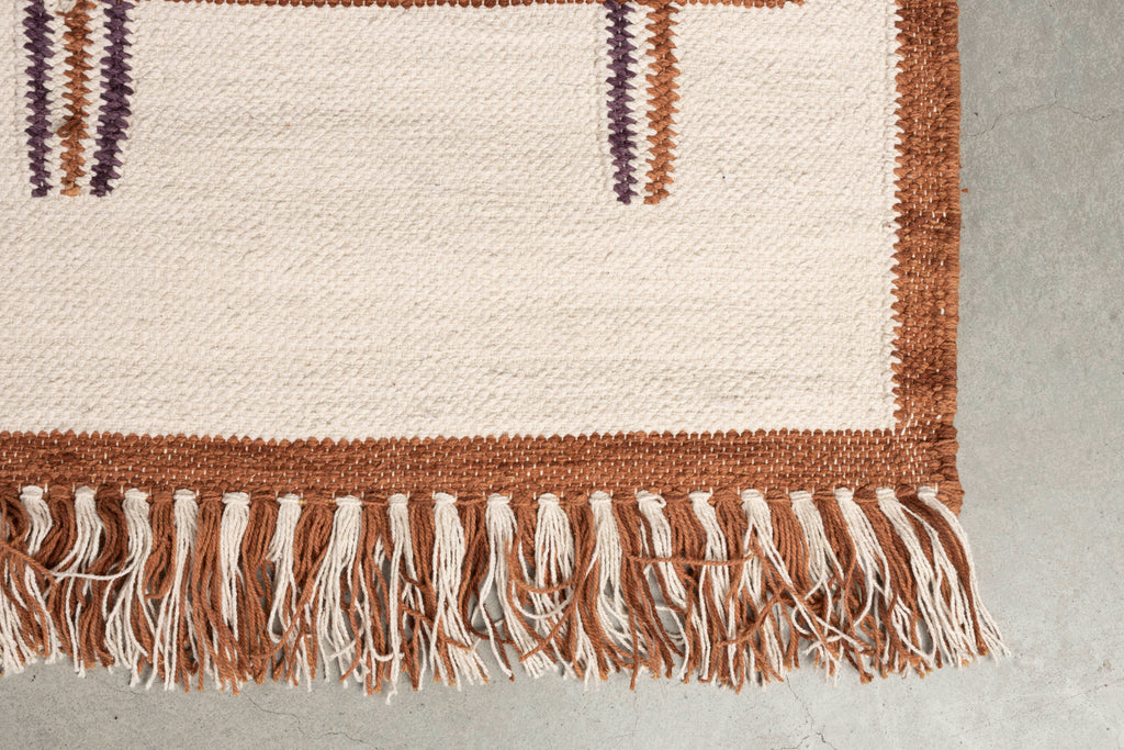 Gambit - Rug - Cotton - Beige/Terracotta