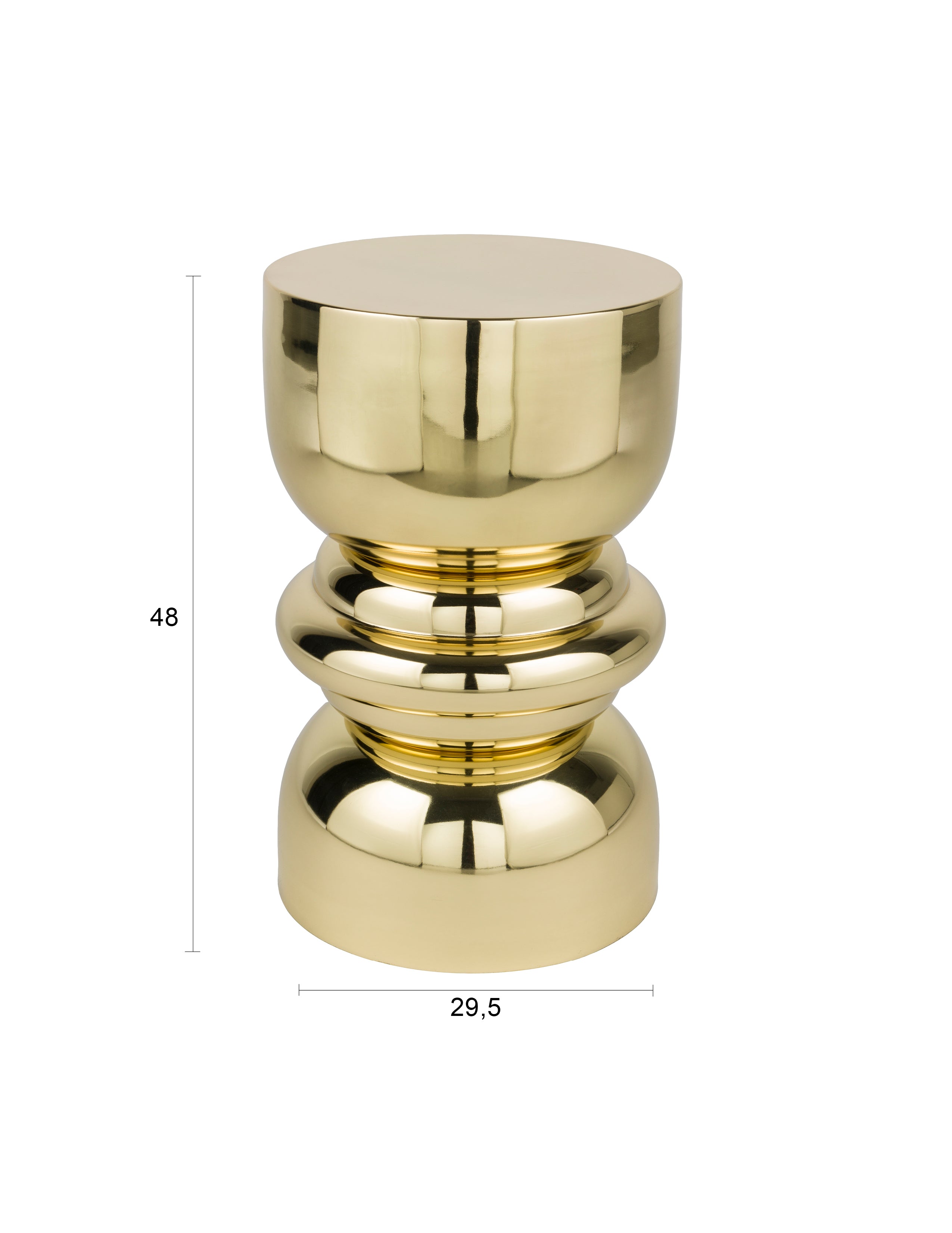 Kinga - Side Table - Iron - Gold