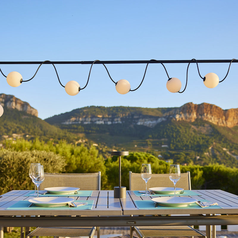 Bolly - Guirlande Solaire Hybride - Plastique - Blanc