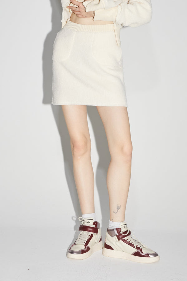 The Blake Preppy White Mini Skirt