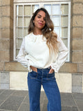 Pull sans manches Louisa beige