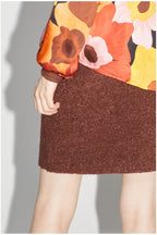 Mini Jupe Blake Preppy Chocolat - Marron
