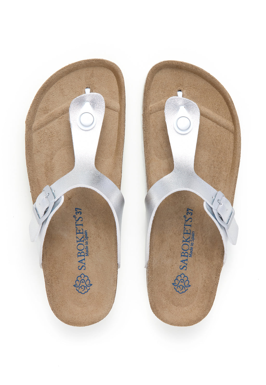 Sandales - Argent - Femme