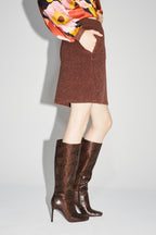Mini Jupe Blake Preppy Chocolat - Marron