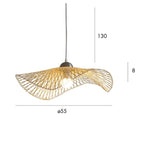 Caravelle Pendant Lamp - Woven Bamboo - 55Cm
