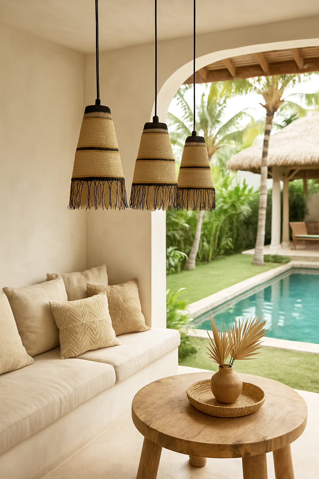 Tobago - Suspension - Jonc De Mer - Naturel