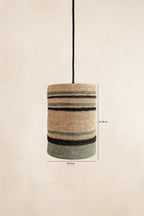 Lámpara colgante Barbados - Pasto marino natural y verde