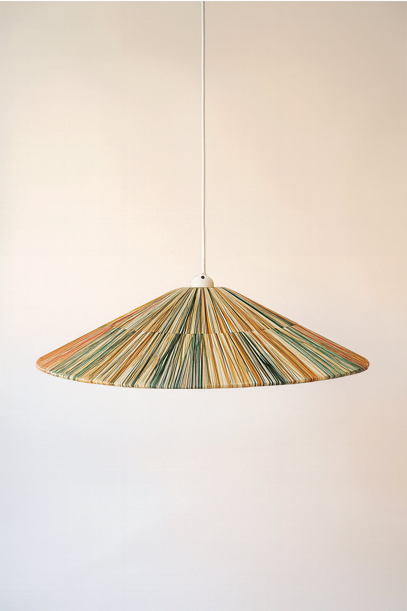 Jolo Pendant Lamp - Colorful Natural Raffia